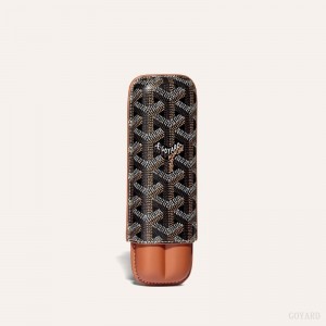 Acessorios Goyard CHURCHILL 2 CIGAR CASE Pretas Marrom | GY-CKK2467