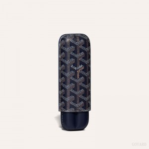 Acessorios Goyard CHURCHILL 2 CIGAR CASE Azul Marinho Azuis | GY-SUA3568