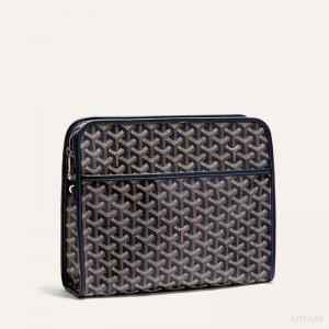 Acessorios Goyard JOUVENCE GM TOILET BAG Azul Marinho Azuis | GY-UDJ9815
