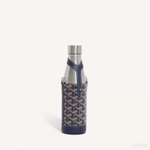 Acessorios Goyard Yonne MM Case & Flask Azul Marinho Azuis | GY-LGA9917