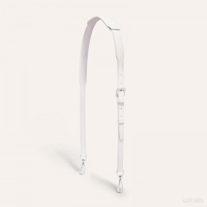 Alça De Bolsa Goyard CUIR MM STRAP Branco | GY-DDY5063