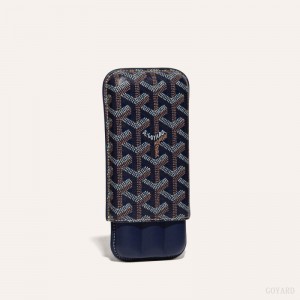 Bolsa Case Goyard CHURCHILL 3 CIGAR CASE Azul Marinho Azuis | GY-LCC3099
