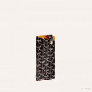 Bolsa Case Goyard MONTMARTRE PM GLASSES CASE Pretas Marrom | GY-IVE0457