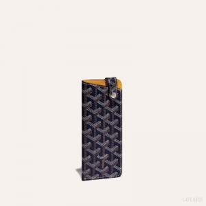Bolsa Case Goyard MONTMARTRE PM GLASSES CASE Azul Marinho Azuis | GY-CPL3045