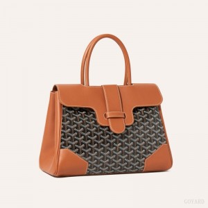 Bolsa de Mão Goyard Saïgon tote bag Pretas Marrom | GY-YAH5972