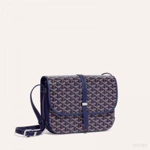 Bolsas De Ombro Goyard Belvedere MM Bag Azul Marinho Azuis | GY-YPL1089