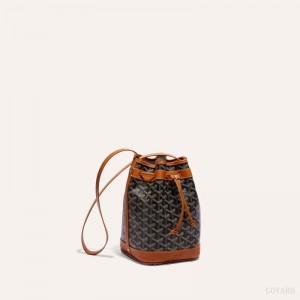 Bolsas De Ombro Goyard PETIT FLOT BUCKET BAG Pretas Marrom | GY-EQI9135