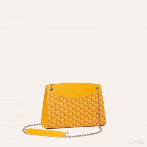 Bolsas De Ombro Goyard Rouette Structuré PM Bag Amarelas | GY-KOK7858
