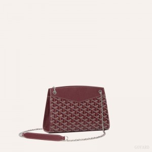 Bolsas De Ombro Goyard Rouette Structuré PM Bag Bordeaux | GY-XTF3657