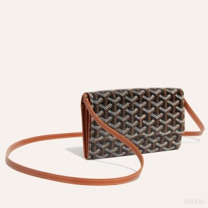 Bolsas De Ombro Goyard Varenne Continental Wallet Pretas Marrom | GY-PER3134