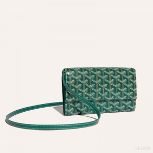 Bolsas De Ombro Goyard Varenne Continental Wallet Verdes | GY-ERR0264