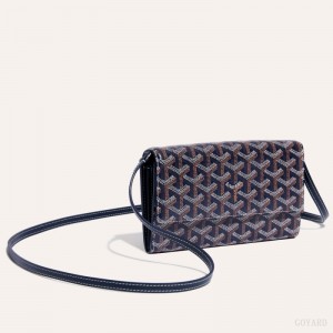 Bolsas De Ombro Goyard Varenne Continental Wallet Azul Marinho Azuis | GY-JRJ4557