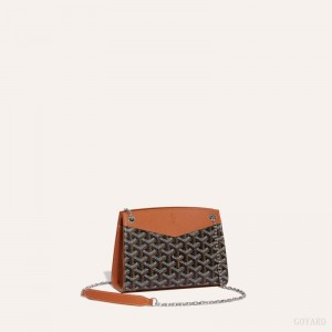 Bolsas Goyard Rouette Structuré Mini Bag Pretas Marrom | GY-IVX9034