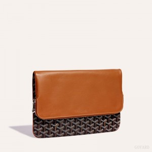 Bolsas Goyard Sainte-Marie GM Clutch Pretas Marrom | GY-JFE5654