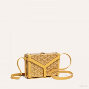 Bolsas Mini Goyard MINAUDIÈRE TRUNK BAG Douradas | GY-NMN9633