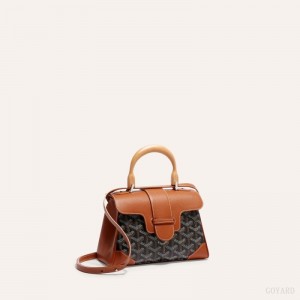 Bolsas Mini Goyard SAIGON SOUPLE MINI BAG Pretas Marrom | GY-IMM5706