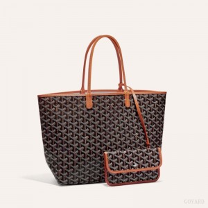 Bolsas Tote Goyard SAINT LOUIS PM BAG Pretas Marrom | GY-JYS7053