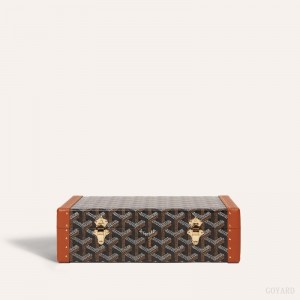 Boxes Goyard VENDÔME JEWELLERY CASE Pretas Marrom | GY-EYA9497