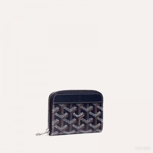 Carteiras Goyard MATIGNON MINI WALLET Azul Marinho Azuis | GY-MYJ0699