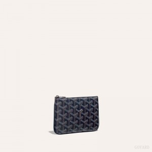 Carteiras Goyard SÉNAT MINI WALLET Azul Marinho Azuis | GY-JGU7653