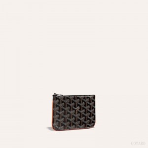 Carteiras Goyard SÉNAT MINI WALLET Pretas Marrom | GY-MYA4590