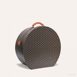 Mala Goyard BOITE CHAPEAU Pretas Marrom | GY-HBM9358