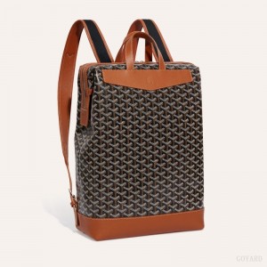 Mochilas Goyard Cisalpin Backpack Pretas Marrom | GY-EWZ1663