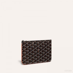 Pequenos Artigos de Couro Goyard SÉNAT PM POCKET Pretas Marrom | GY-YRV7587