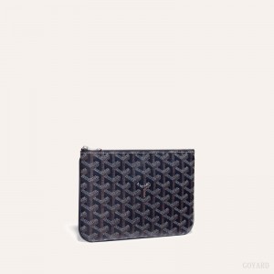 Pequenos Artigos de Couro Goyard SÉNAT PM POCKET Azul Marinho Azuis | GY-AIZ1115