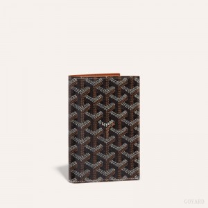 Portador De Passaporte Goyard GRENELLE PASSPORT COVER Pretas Marrom | GY-LDW9743