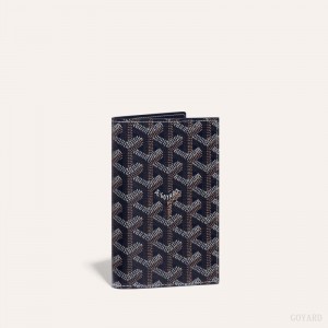 Portador De Passaporte Goyard GRENELLE PASSPORT COVER Azul Marinho Azuis | GY-MRL3146