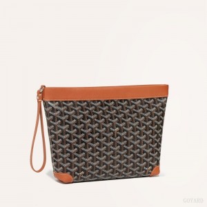 Pouches Goyard Conti pouch Pretas Marrom | GY-BQI2257