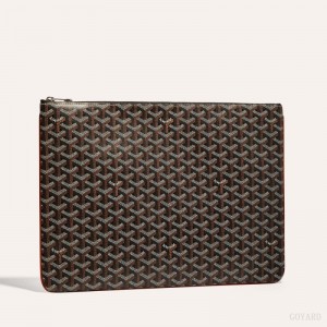 Pouches Goyard SENAT GM DOCUMENT CASE Pretas Marrom | GY-AIY3371