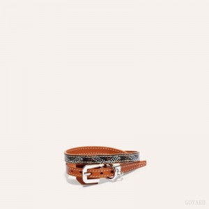 Pulseiras Goyard EDMOND BRACELET Pretas Marrom | GY-YBX3541