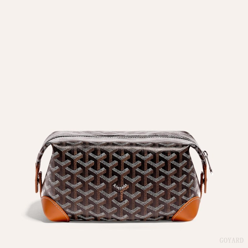 Acessorios Goyard Bowling 25 Toiletry Bag Pretas Marrom | GY-SOR6852
