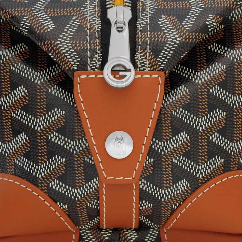 Acessorios Goyard Bowling 25 Toiletry Bag Pretas Marrom | GY-SOR6852