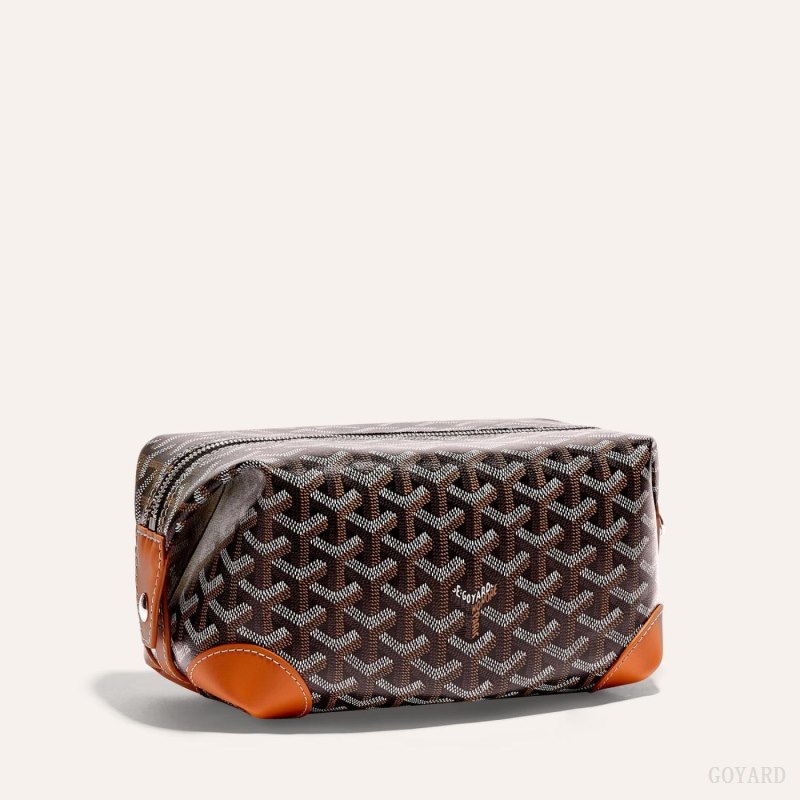 Acessorios Goyard Bowling 25 Toiletry Bag Pretas Marrom | GY-SOR6852