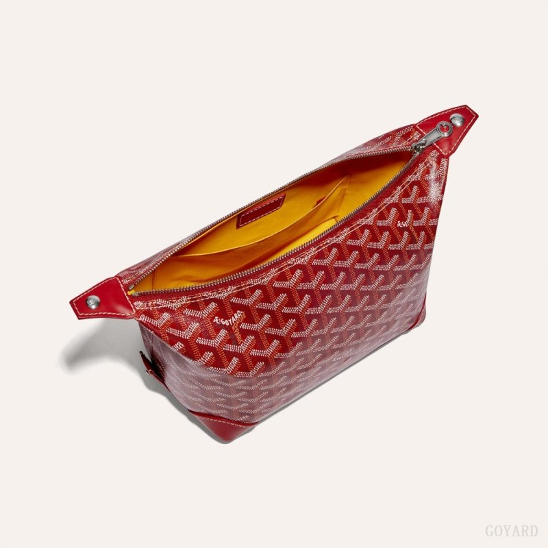 Acessorios Goyard Bowling 25 Toiletry Bag Vermelhas | GY-QCJ8102