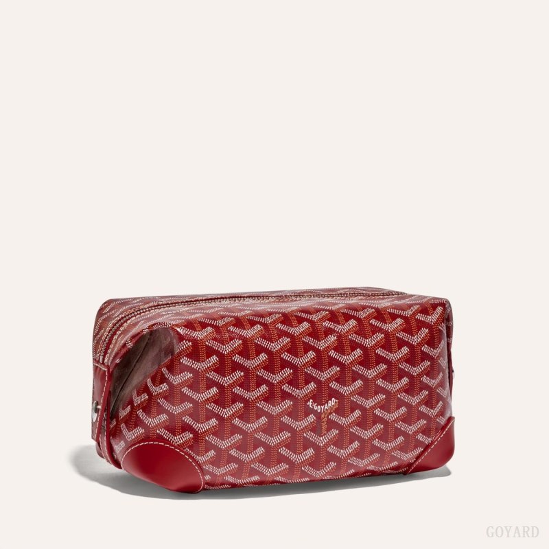 Acessorios Goyard Bowling 25 Toiletry Bag Vermelhas | GY-QCJ8102
