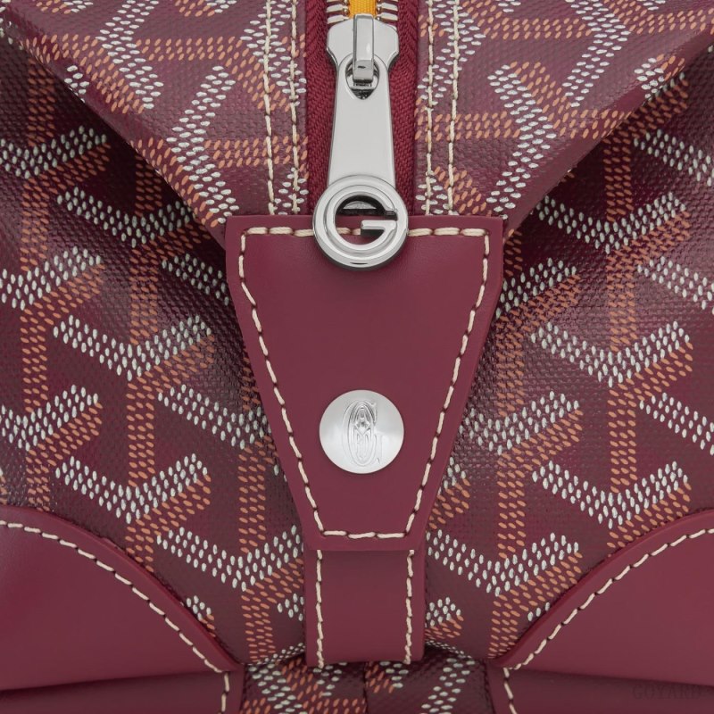 Acessorios Goyard Bowling 25 Toiletry Bag Bordeaux | GY-ROM6997