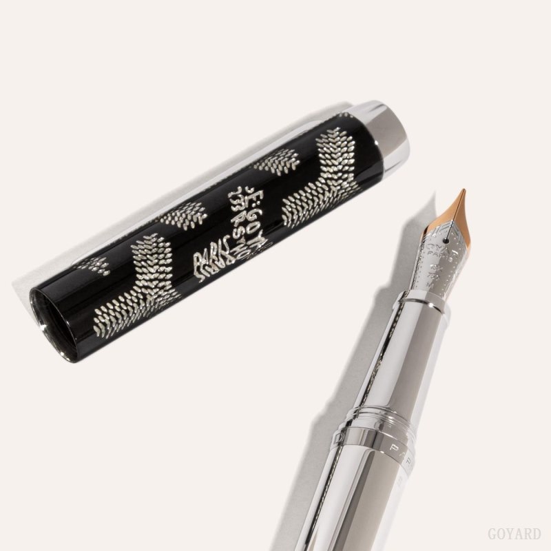 Acessorios Goyard Clamecy Fountain Pen Pretas | GY-XUL3788