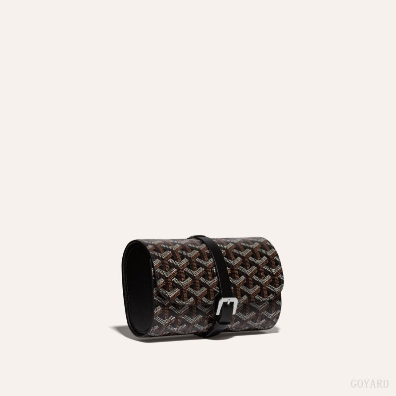 Acessorios Goyard DOUBLE TRAVEL WATCH CASE Pretas | GY-PZR9757