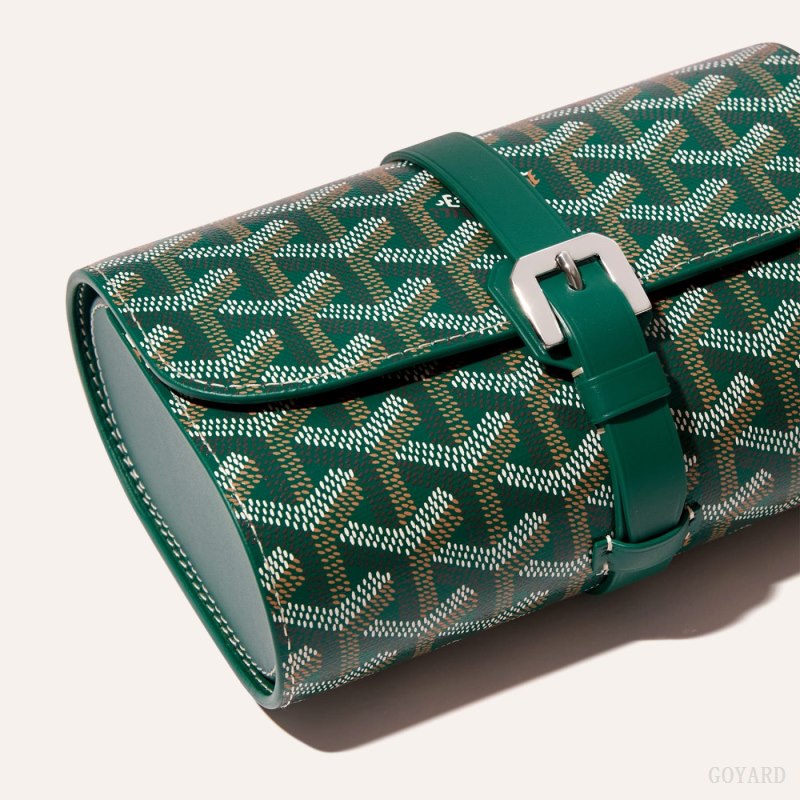 Acessorios Goyard DOUBLE TRAVEL WATCH CASE Verdes | GY-ZKS1503