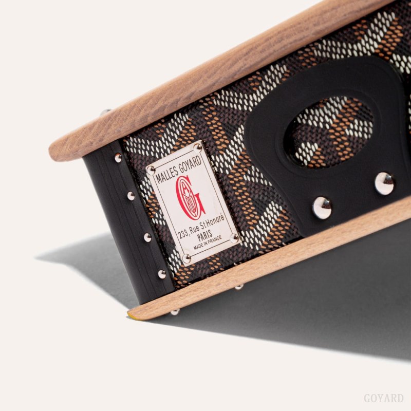 Acessorios Goyard EDMOND DOUBLE BOWL Pretas | GY-EAE3700