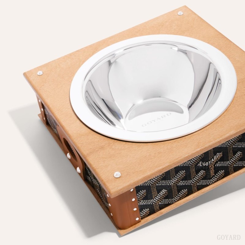 Acessorios Goyard EDMOND SINGLE BOWL Pretas Marrom | GY-ANL3192