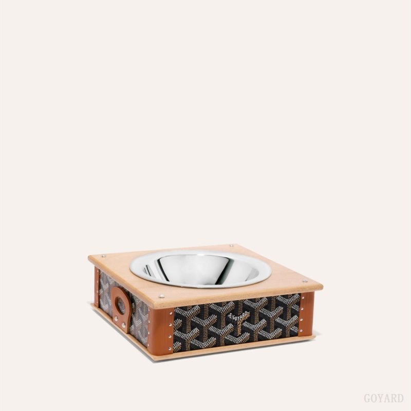 Acessorios Goyard EDMOND SINGLE BOWL Pretas Marrom | GY-ANL3192