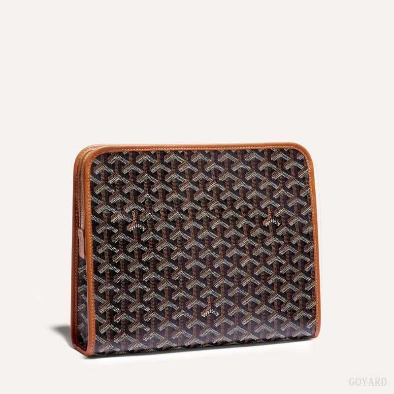 Acessorios Goyard JOUVENCE GM TOILET BAG Pretas Marrom | GY-ZDR3028