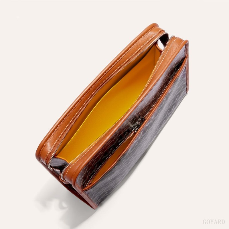 Acessorios Goyard JOUVENCE GM TOILET BAG Pretas Marrom | GY-ZDR3028