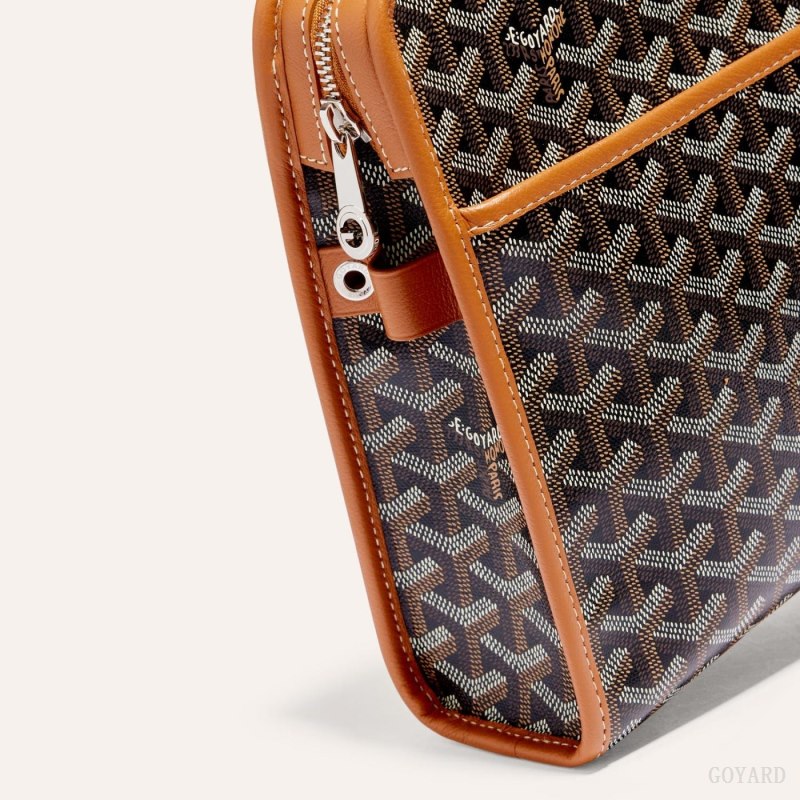 Acessorios Goyard JOUVENCE GM TOILET BAG Pretas Marrom | GY-ZDR3028