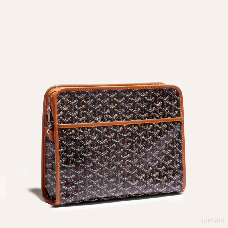Acessorios Goyard JOUVENCE GM TOILET BAG Pretas Marrom | GY-ZDR3028